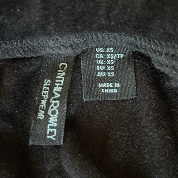 Cynthia Rowley Grey Velvet Velour Jogger Lounge Pants - Picture 5 of 5